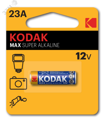 Батарейка Kodak 23A-1BL MAX SUPER Alkaline [K23A-1] (60/240/21600) Б0017778 KODAK