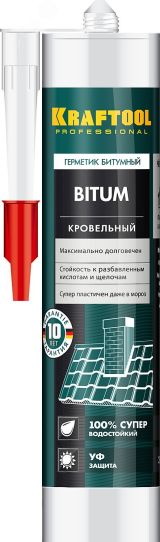 Битумный герметик Bitum 300 мл черный 41261 KRAFTOOL