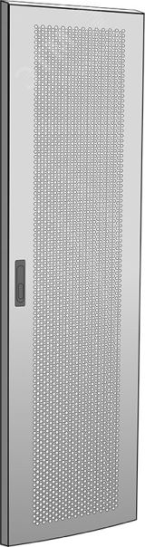 Дверь перфорированная для шкафа LINEA N 47U 600 мм серая LN35-47U6X-DP ITK
