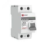 Выключатель дифференциального тока (УЗО) 2п 32А 30мА АС PROxima elcb-2-32-30-em-pro EKF