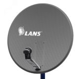 Спутниковая антенна офсетная перфорированная темная, 120 см Lans-120 LANS