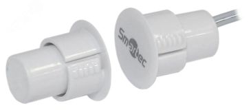 Датчик магнитоконтактный , НЗ/НР, белый, врезной  зазор 35 мм smkd0724 Smartec