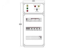 Щит управления электрообогревом HS 5x3400 D316 (в комплекте с терморегулятором и датчиком температуры) DBS101 DEVIbox