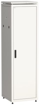 Шкаф сетевой 19дюйм LINEA N 47U 600х600 мм металлическая передняя дверь серый LN35-47U66-M ITK