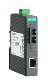 Медиаконвертер Ethernet 10/100BaseTX в 100BaseFX (многомодовое оптоволокно) в пластиковом корпусе IMC-21-M-SC MOXA