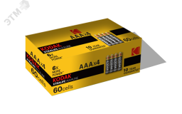 Батарейка Kodak LR03-4S XTRALIFE Alkaline [K3A-S4] (60/600/36000) Б0018703 KODAK