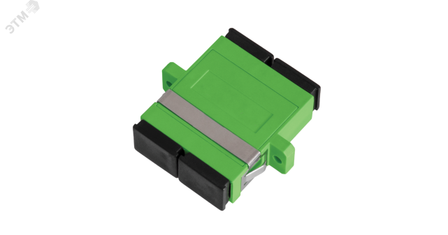Адаптер оптический соединительный, SM, SC/APC-SC/APC, двойной, зеленый, 2шт ЭКО18252 NIKOMAX
