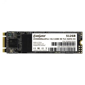 Накопитель SSD M.2 2280 512GB NextPro+ UV500TS512 (SATA-III) 280473 ExeGate