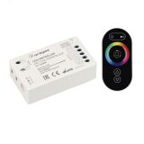 Контроллер ARL-OVAL-RGBW Black (5-24V, 4x4A, ПДУ Овал, RF) (ARL, IP20 Пластик, 3 года) 032850 Arlight