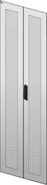 Дверь перфорированная двустворчатая для шкафа LINEA N 33U 600мм серая LN35-33U6X-D2P ITK