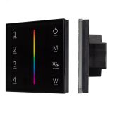 Панель SMART-P22-RGBW-G-IN Black (12-24V, 4x3A, Sens, 2.4G) (, IP20 Пластик, 5 лет) 033766 Arlight