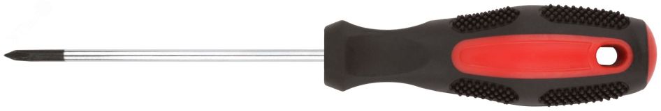 Отвертка ''Мастер'', CrV сталь, прорезиненная ручка 3x75 мм PH0 53771 КУРС