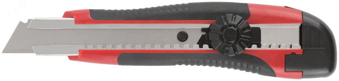 Нож технический ''Стронг'' 18 мм усиленный, прорезиненный, вращ.прижим 10180 КУРС