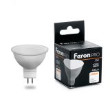 Лампа светодиодная LED 6вт 230в GU5.3 белый Feron.PRO 38084 FERON
