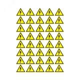 Наклейка знак ''Опасность поражения электротоком'' 50х50х50 мм 50шт., REXANT 56-0006-2 REXANT