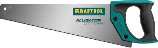 Ножовка (пила) ''Alligator TOOLBOX 13'' 350 мм, 13 TPI, специальный зуб, компактная, точный рез всех видов материалов 15227-35 KRAFTOOL