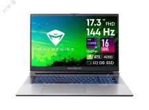 Ноутбук L17 Pulsar 17.3'' IPS Intel Core i5-12450H 16GB/512GB SSD/GF RTX4050 6GB/noOS JJ00G600ERU Machenike