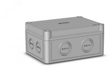 Коробка приборная ПС для открытого монтажа, полистирол, светло-серый цвет КР2801-110 HEGEL