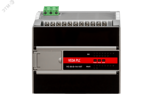 Модуль процессорный VC-B, Электропитание 24В DC, 14 входных сигналов, 10 выходных реле, 2 последовательных порта связи, RoHS. VC-В-D-14-10R CBV10029 VEDA MC