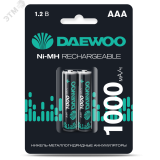 Аккумулятор DAEWOO AAА (1000mAh) Ni-MH блистер, 2 шт. 4895205043176 JazzWay