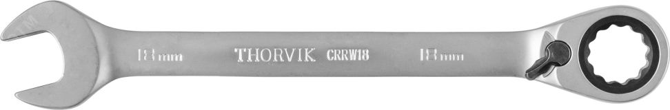 Ключ гаечный комбинированный трещоточный с реверсом, 18 мм 053497 Thorvik