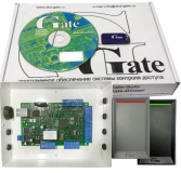 Комплект IP Электронная проходная Gate-C04 для построения электронной проходной (тумбовый турникет Oxgard Cube C-04, ПО УРВ Gate-Solo (c лицензией на 1 контроллер), контроллер Gate-8000-Ethernet, два считывателя Gate-Reader-EH) Gate-C04 Gate