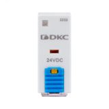 Реле миниатюрное промышленное, 2CO, ком. ток 8А, AgSnO2, напряжение 24V DC, опция: тест-кнопка+светодиод+защитный диод IR-24DC-2CO-D DKC