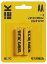 Батарейка щелочная Alkaline LR06/AA (2шт/бли стер) ABT-LR06-OP-L02 IEK