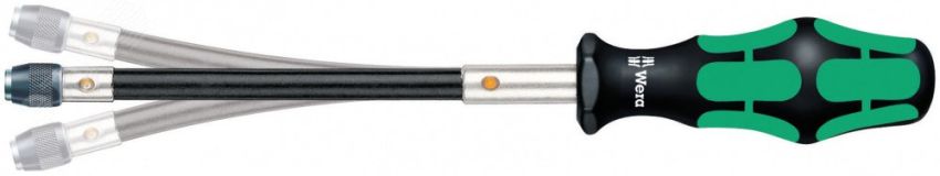 Рукоятка-битодержатель с гибким стержнем 392/1 1/4 x 177 мм для бит 1/4 С 6.3 WE-028160 Wera