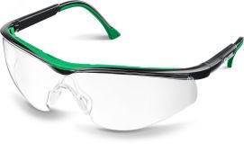Защитные прозрачные очки BASIC стекло-моноблок с покрытием устойчивым к истиранию и запотеванию, открытого типа 110317 KRAFTOOL