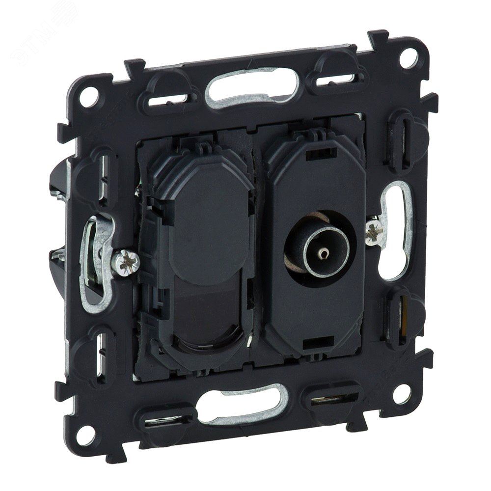 Valena IN MATIC Розетка TV звезда/RJ45 Кат 6 UTP 753055 Legrand
