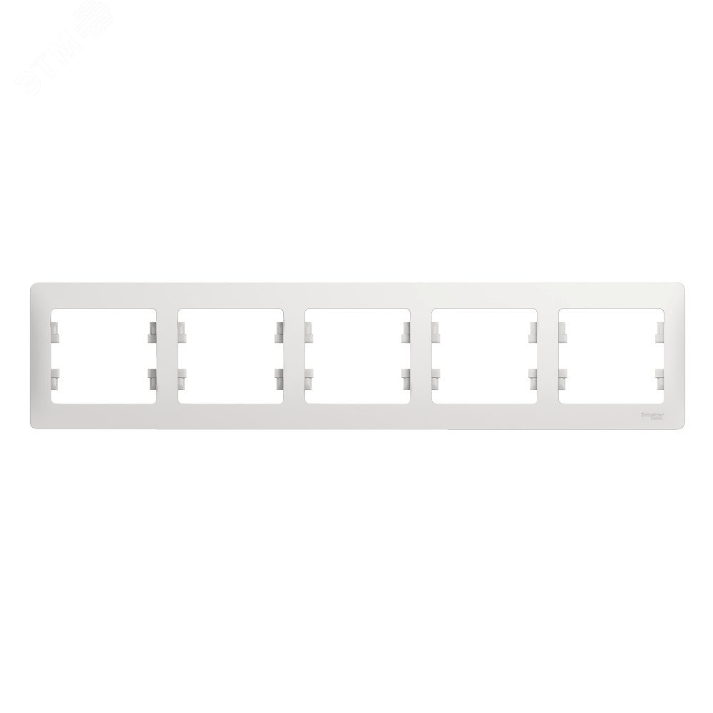 GLOSSA Рамка горизонтальная 5 постов белая GSL000105 Systeme Electric