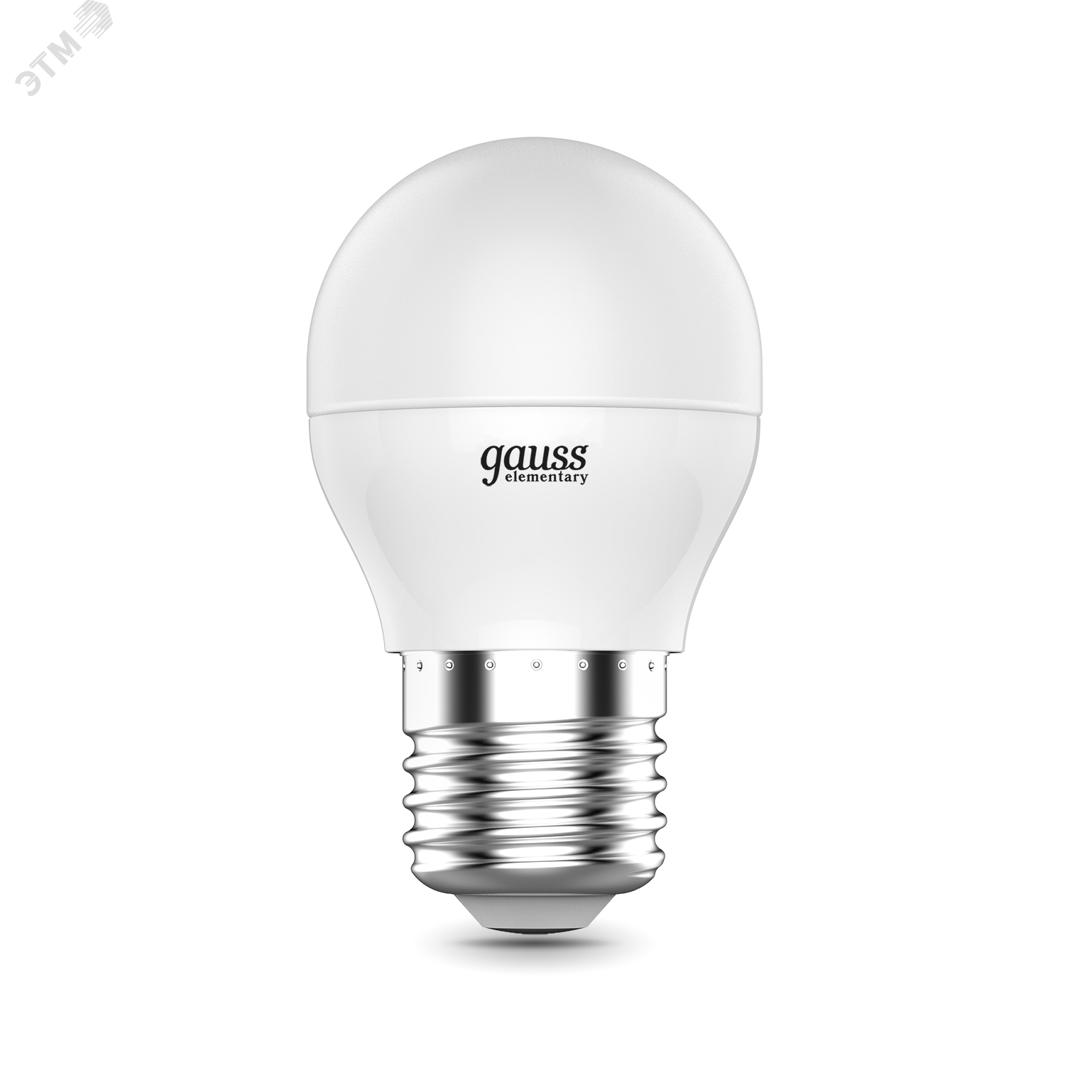 Лампа светодиодная LED 8 Вт 540 лм 4100К AC180-240В E27 шар P45 нейтральный Elementary 53228 GAUSS