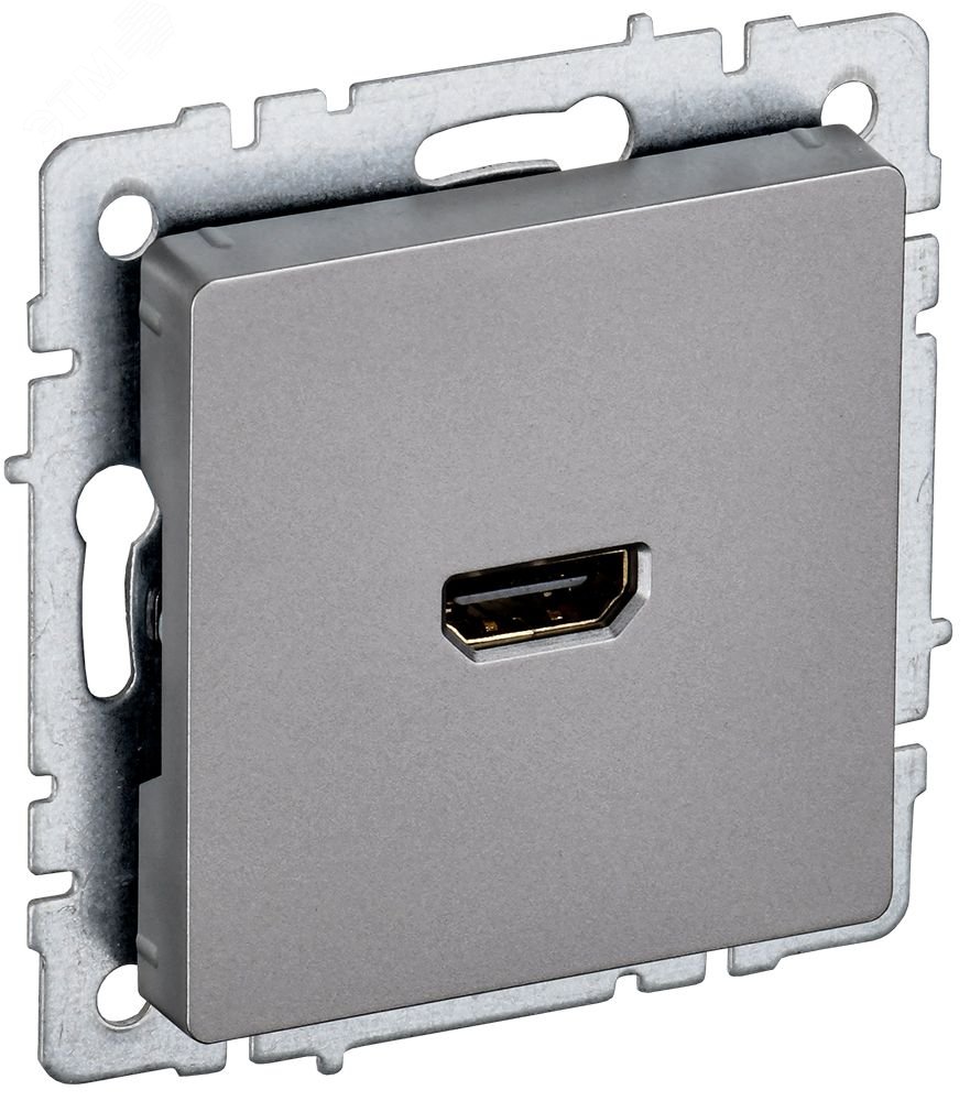 BRITE Розетка HDMI РHDMI-0-БрС сталь BR-H10-K46 IEK
