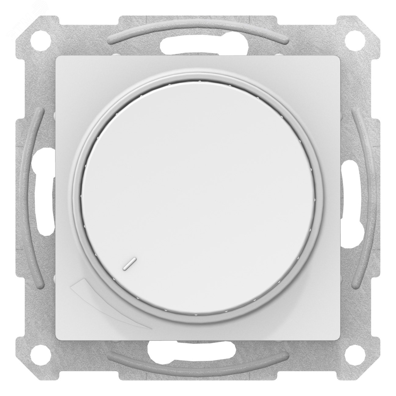 ATLASDESIGN СВЕТОРЕГУЛЯТОР (диммер) повор-нажим, LED, RC, 400Вт, мех., ЛОТОС ATN001323 Systeme Electric