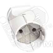 Штепсель без заземления белый А115 UNIVersal