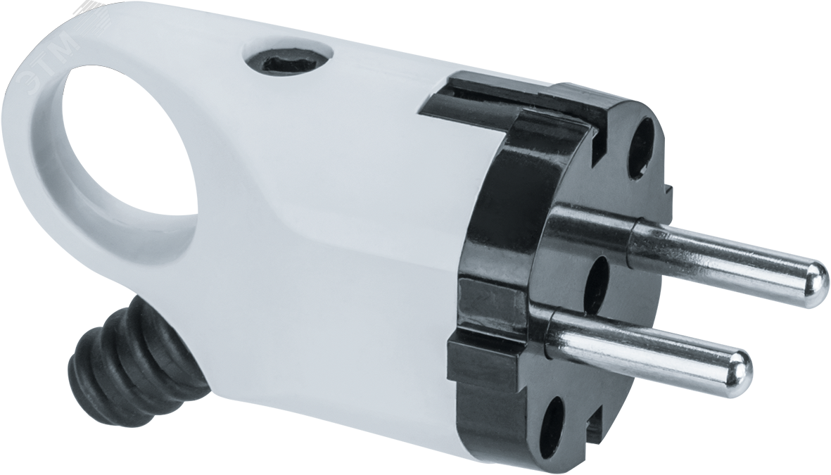 Вилка Navigator 61 361 NCA-PL03-16A-E-WH угловая с заземлением белая 20653 Navigator Group
