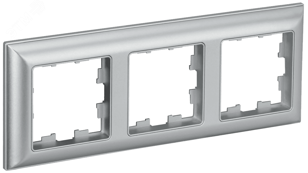 BRITE Рамка 3 поста РУ-3-Бр алюминий/алюминий IEK BR-M32-12-K47 IEK