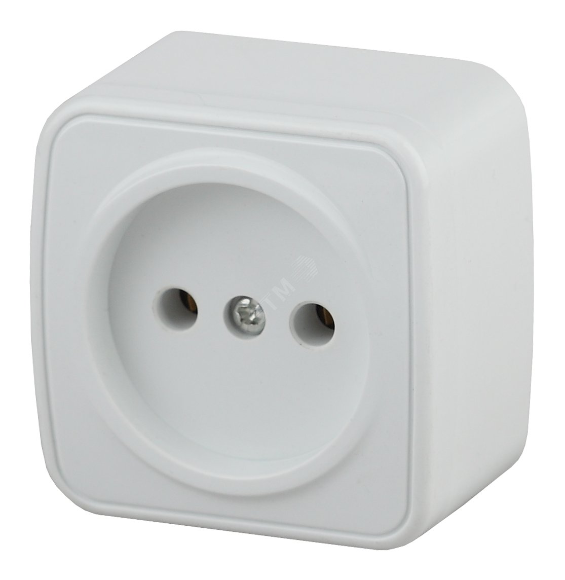 Розетка 2P, 16A-250В, ОУ, Polo, белый, 3-201-01 Б0036097 ЭРА