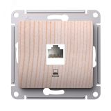 GLOSSA розетка компьютерная RJ45 кат.5Е, механизм, сосна GSL001581K Systeme Electric