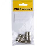 Переходник антенный, (гнездо F - гнездо TV), 5шт PROconnect 05-4302-4-9 REXANT
