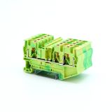 Клемма заземления , зажим push-in, 3 точки подключения, 4 кв.мм VPR-4-TWIN-PE-YG DKC
