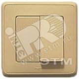 Cariva Выключатель двухклавишный слоновая кость 695904 Legrand