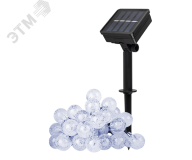 Солнечная светодиодная гирлянда SLR-G05-30W шарики, хол. бел. ФАZА 5033351 JazzWay