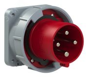 Вилка встраиваемая прямая 63А/400V/3P+E/IP67, фланец 100x100 00-00002292 PCE