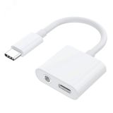 Адаптер-переходник USB 2.0 Type C на аудио CF Jack 3.5 мм, гибкий, белый 1000603891 Greenconnect