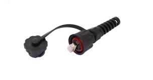Коннектор индустриальный FTP RJ45 cat.6 IP67 черный ЭКО49952 NIKOMAX