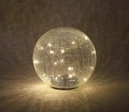 Светильник садовый Шар на солнечной батарее, 20 LED 20 cм ERASF08-25 Б0044233 ЭРА