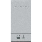 LivingLight Клавиша Уберите комнату 1 модуль алюминий NT4915MR BTicino