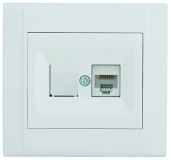 Defne Розетка компьютерная CAT5e + гнездо белая 42001035 Makel